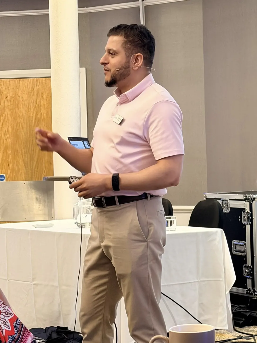 Faisal running a workshop for business owners